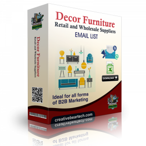 Decor & Furniture Retail and Wholesale Suppliers B2B Mailing List