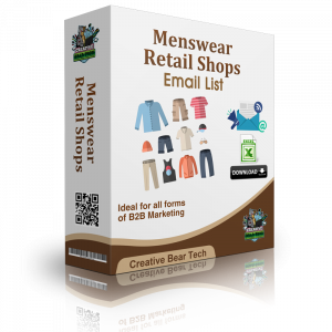 Menswear Retail Shops Email List - Database & Mailing List with Emails